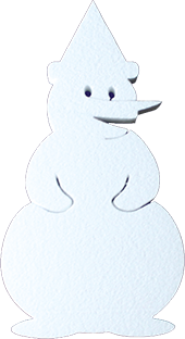Снеговик из пенопласта